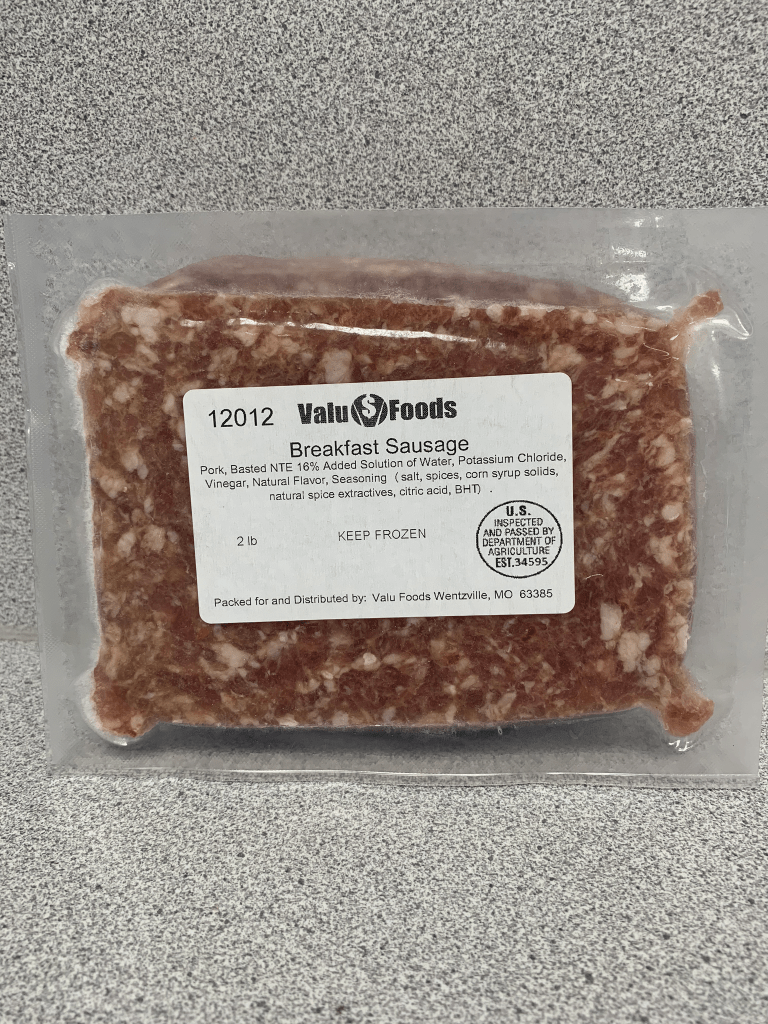 Raw, Seasoned Pork Breakfast Sausage (2 LBS.) Valu Foods