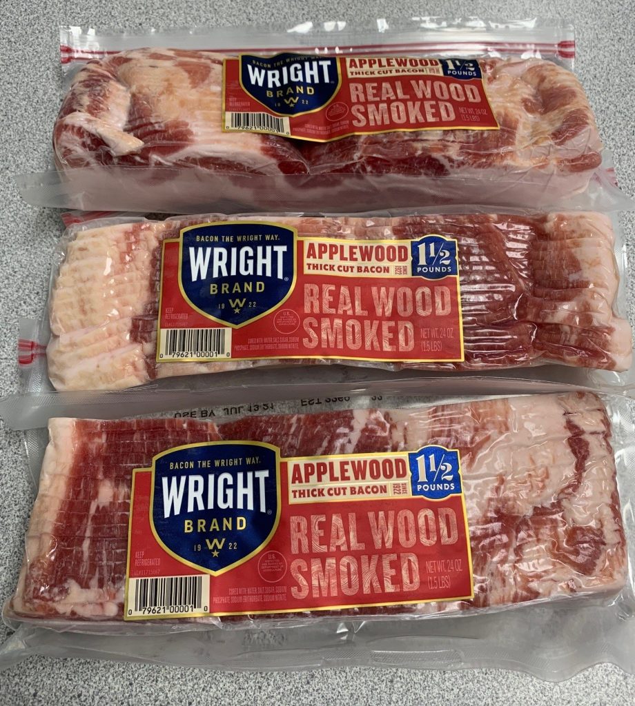 Thick Cut Applewood Smoked Bacon (3/1.5 LB. Packages) Valu Foods